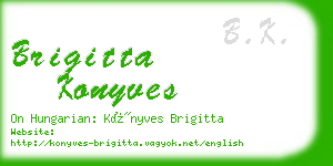 brigitta konyves business card